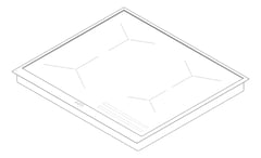 3D Documentation Image of Cooktop Induction AEG 600 StainlessTrim