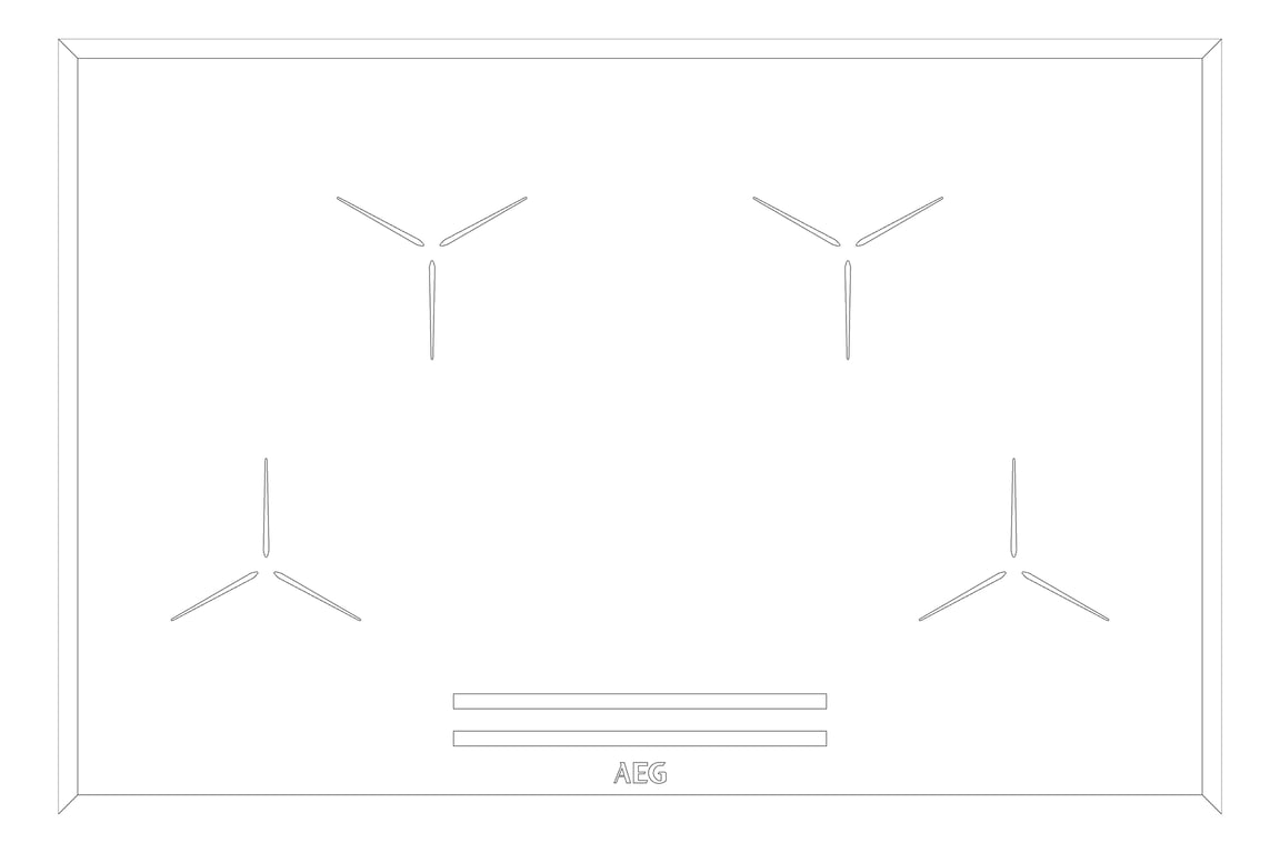 Plan Image of Cooktop Induction AEG 800