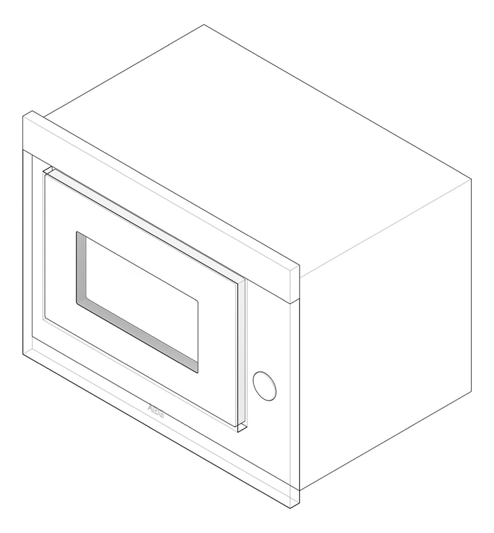 3D Documentation Image of Microwave BuiltIn AEG SideOpen 460