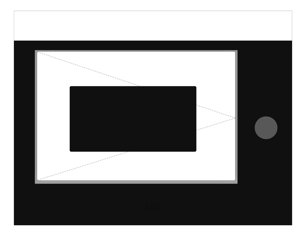 Front Image of Microwave BuiltIn AEG SideOpen 460