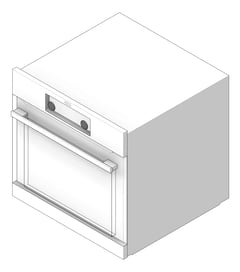 3D Shaded Image of Oven Electric AEG 600