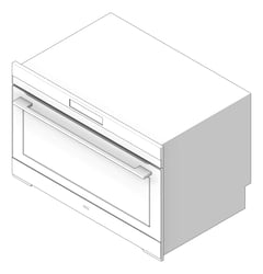 3D Shaded Image of Oven Electric AEG 900