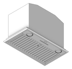 3D Shaded Image of Rangehood Integrated AEG 520 BaffleFilter