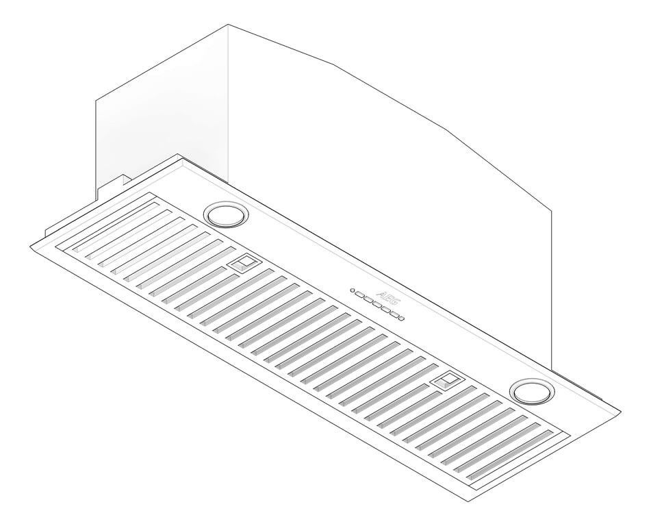 3D Documentation Image of Rangehood Integrated AEG 860 BaffleFilter
