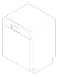 3D Documentation Image of Dishwasher SemiIntegrated AEG