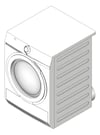 3D Shaded Image of Dryer AEG 8Kg