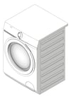 3D Shaded Image of Washer FrontLoad AEG DryerCombo