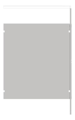 Left Image of CubicleArray FloorAnchored AccuratePartitions StainlessSteel OverheadBraced IntegratedPrivacy