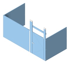 3D Shaded Image of Cubicle CeilingHung AccuratePartitions HDPE Alcove