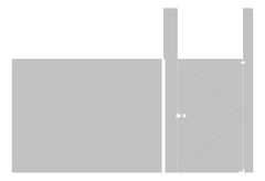 Front Image of Cubicle CeilingHung AccuratePartitions StainlessSteel Alcove