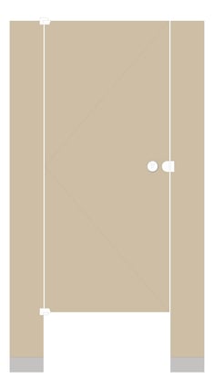 Front Image of Cubicle FloorAnchored AccuratePartitions LaminateMoistureGuard