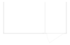 Plan Image of Cubicle FloorAnchored AccuratePartitions LaminateMoistureGuard OverheadBraced Alcove