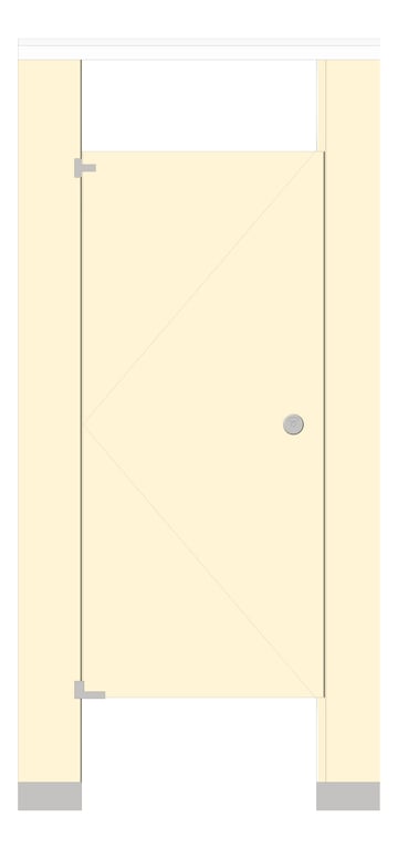 Front Image of Cubicle FloorAnchored AccuratePartitions PhenolicBlackCore OverheadBraced UltimatePrivacy