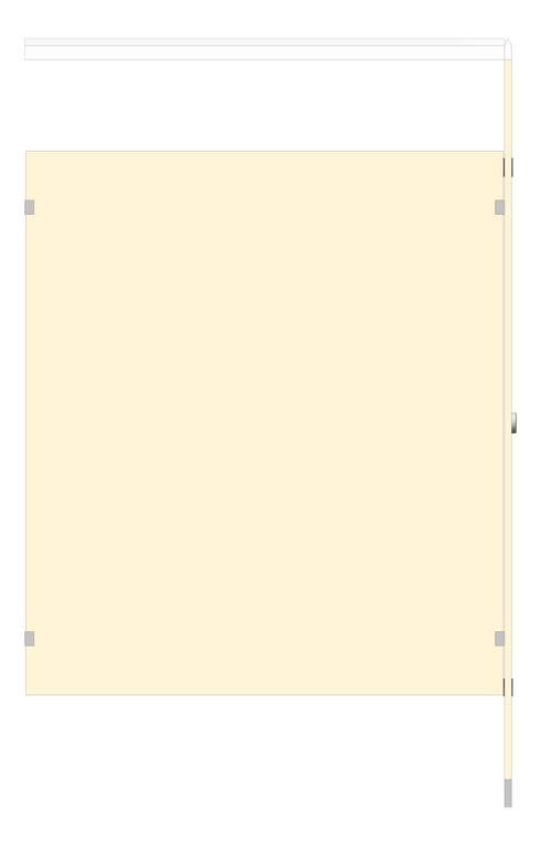 Left Image of Cubicle FloorAnchored AccuratePartitions PhenolicBlackCore OverheadBraced UltimatePrivacy