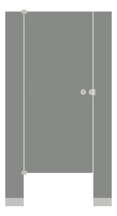 Front Image of Cubicle FloorAnchored AccuratePartitions PhenolicColorThru