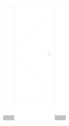 Front Image of Cubicle FloorAnchored AccuratePartitions PowderCoatSteel UltimatePrivacy