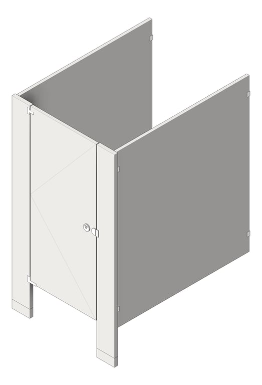 Navigate to Cubicle FloorAnchored AccuratePartitions StainlessSteel
