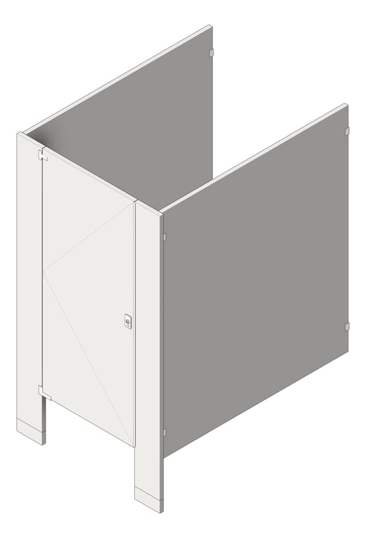 Navigate to Cubicle FloorAnchored AccuratePartitions StainlessSteel IntegratedPrivacy