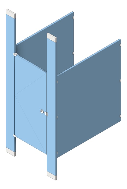 Navigate to Cubicle FloorToCeilingAnchored AccuratePartitions HDPE
