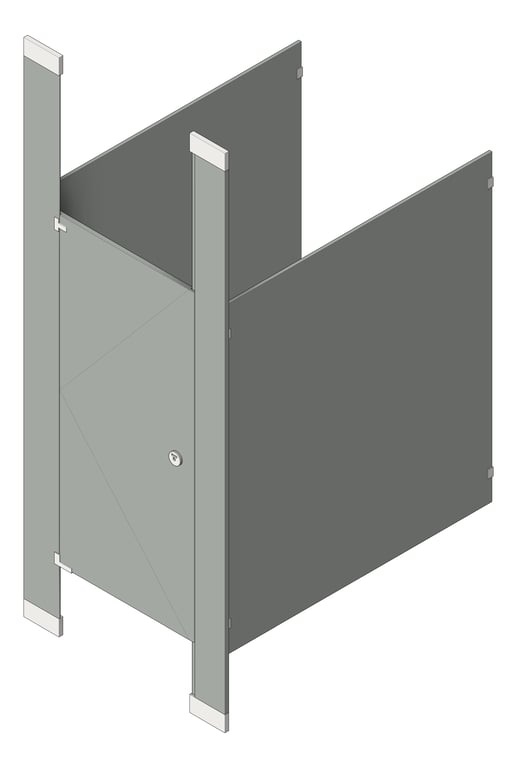 Navigate to Cubicle FloorToCeilingAnchored AccuratePartitions PhenolicColorThru UltimatePrivacy