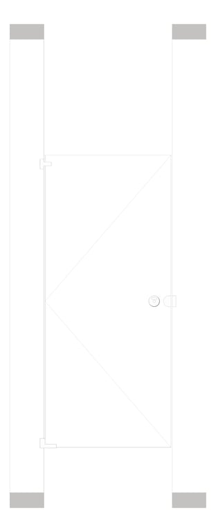 Front Image of Cubicle FloorToCeilingAnchored AccuratePartitions PowderCoatSteel