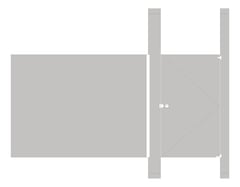 Front Image of Cubicle FloorToCeilingAnchored AccuratePartitions StainlessSteel Alcove