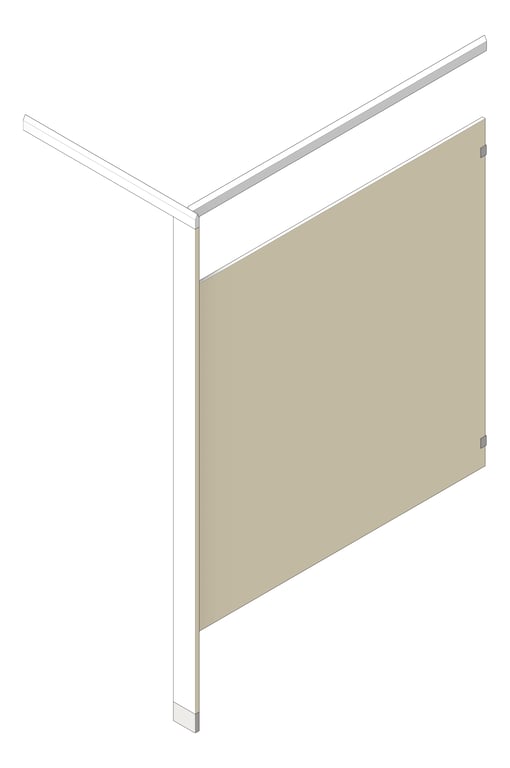 Navigate to UrinalScreen FloorAnchored AccuratePartitions PhenolicBlackCore OverheadBraced