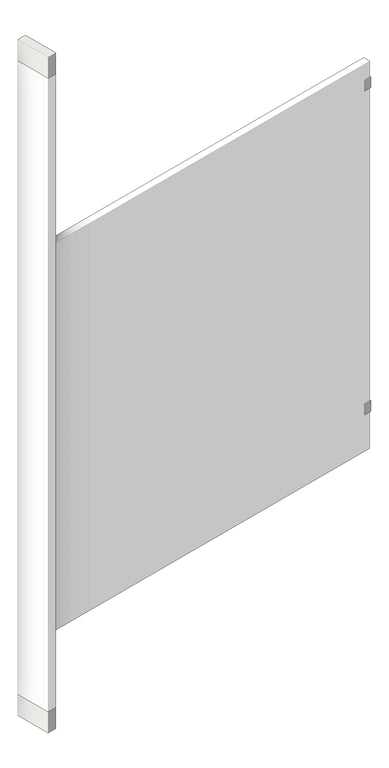 Navigate to UrinalScreen FloorToCeilingAnchored AccuratePartitions PowderCoatSteel PilasterMount