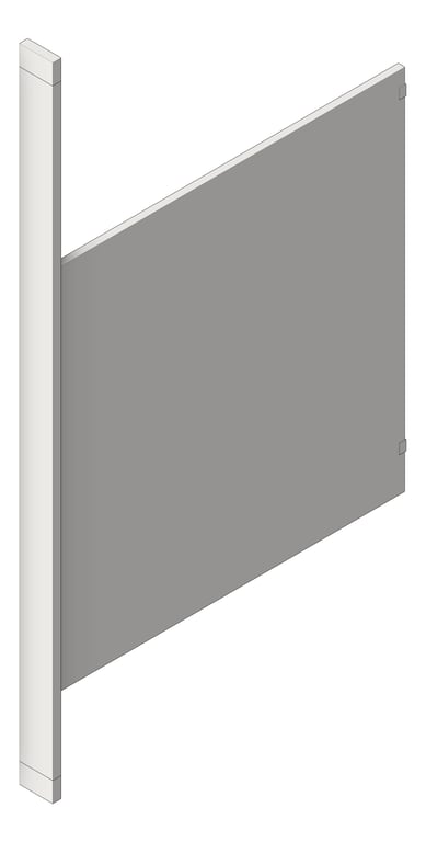 Navigate to UrinalScreen FloorToCeilingAnchored AccuratePartitions StainlessSteel PilasterMount