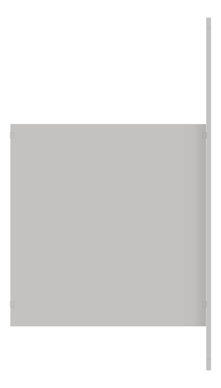 Left Image of UrinalScreen FloorToCeilingAnchored AccuratePartitions StainlessSteel PilasterMount