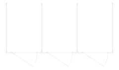 Plan Image of CubicleArray FloorAnchored GlobalPartitions PhenolicColorThru MaximumPrivacy