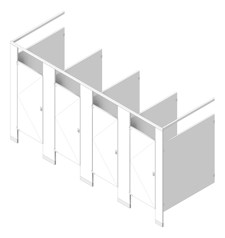 Navigate to CubicleArray FloorAnchored GlobalPartitions PowderCoatSteel OverheadBraced IntegratedPrivacy