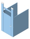 3D Shaded Image of Cubicle CeilingHung GlobalPartitions HDPE