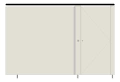 Front Image of Cubicle FloorAnchored GlobalPartitions AlpacoClassic OverheadBraced Alcove