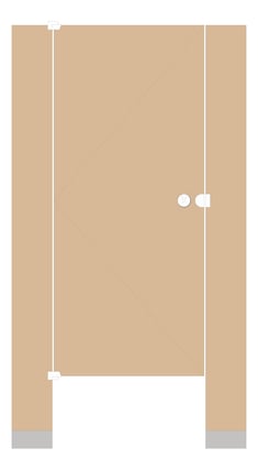 Front Image of Cubicle FloorAnchored GlobalPartitions LaminateLegacy