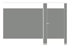 Front Image of Cubicle FloorAnchored GlobalPartitions PhenolicColorThru OverheadBraced Alcove