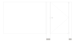 Front Image of Cubicle FloorAnchored GlobalPartitions PowderCoatSteel Alcove