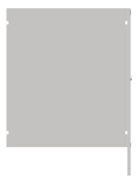 Left Image of Cubicle FloorAnchored GlobalPartitions StainlessSteel