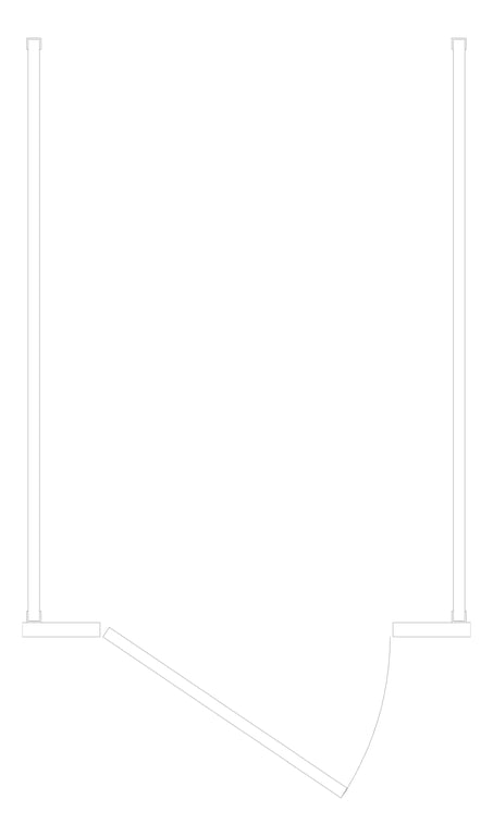 Plan Image of Cubicle FloorAnchored GlobalPartitions StainlessSteel