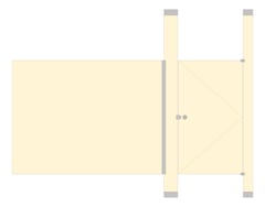 Front Image of Cubicle FloorToCeilingAnchored GlobalPartitions PhenolicBlackCore Alcove