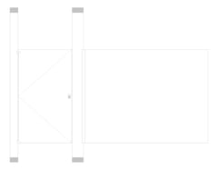 Front Image of Cubicle FloorToCeilingAnchored GlobalPartitions PowderCoatSteel IntegratedPrivacy Alcove