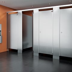 ASI-StainlessSteelPartitions@2x.jpg Image of Cubicle FloorToCeilingAnchored AccuratePartitions LaminateLegacy
