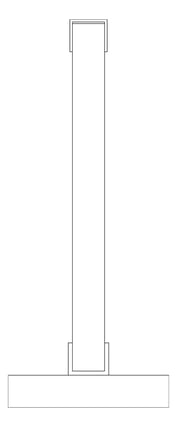 Plan Image of UrinalScreen CeilingHung GlobalPartitions HDPE