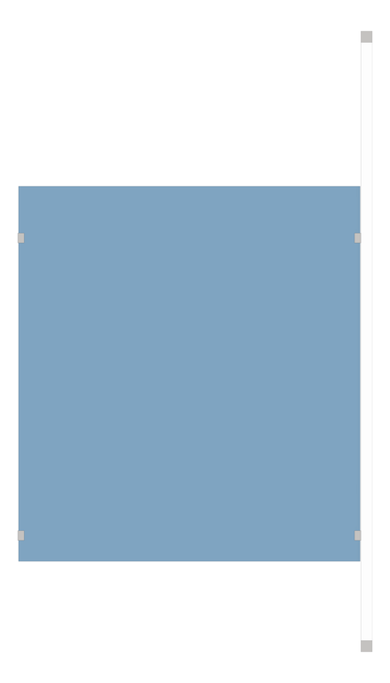 Left Image of UrinalScreen FloorToCeilingAnchored GlobalPartitions HDPE PostMount