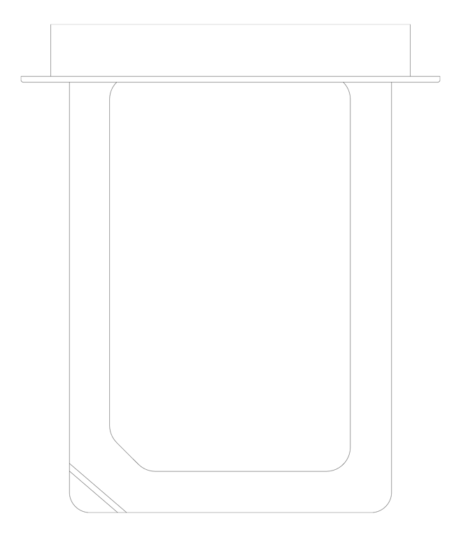 Plan Image of BabyChangeStation Recessed ASIJDMacDonald Vertical StainlessSteelClad