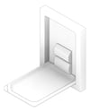 3D Documentation Image of BabyChangeStation SurfaceMount ASIJDMacDonald Vertical StainlessSteelClad