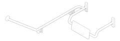 3D Documentation Image of BackRest SurfaceMount ASIJDMacDonald 40degGrabRail RH