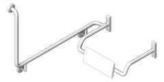3D Shaded Image of BackRest SurfaceMount ASIJDMacDonald 90degGrabRail RH