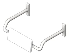 3D Shaded Image of BackRest SurfaceMount ASIJDMacDonald DroppedArm