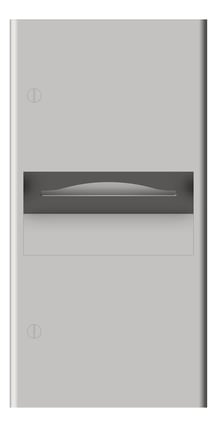 Front Image of CombinationUnit Recessed ASIJDMacDonald Profile PaperDispenser WasteBin 7.6L